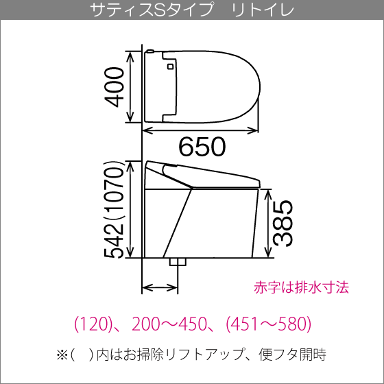 住設倶楽部 / サティスSタイプリトイレ ECO5 SR6グレード(ブースター 