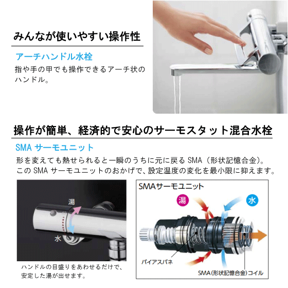 お得大特価【TOTO】サーモスタット混合水栓　TBV03403J 小物入れ