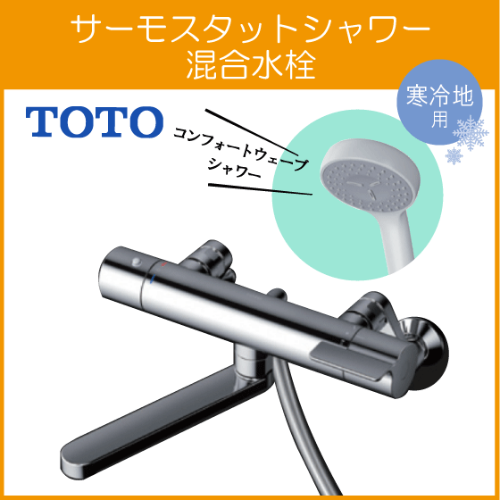 TOTO 壁付きサーモ シャワー水栓 TMGG40E - その他